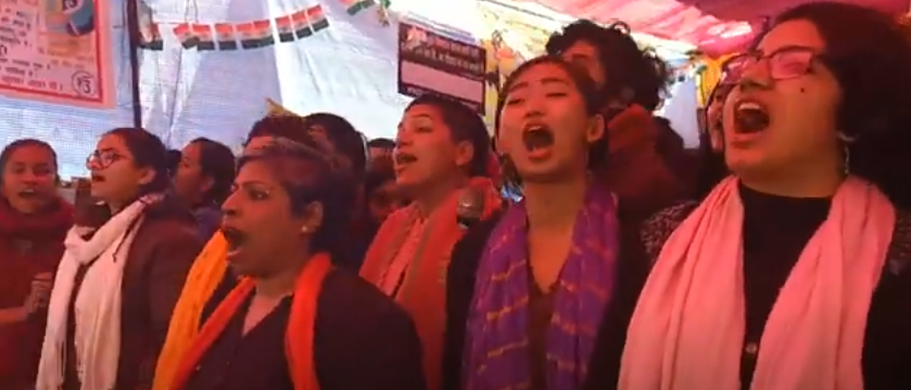 Hum Dekhenge Hum Dekhenge gang during anti-India CAA protests.