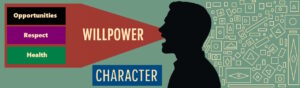 a silhouette of a man with good character
